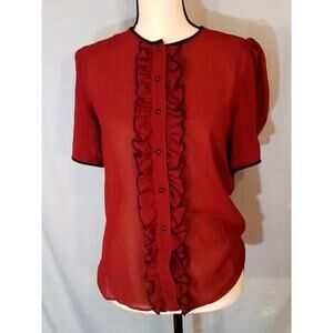 Misty Touch  Vintage, red blouse